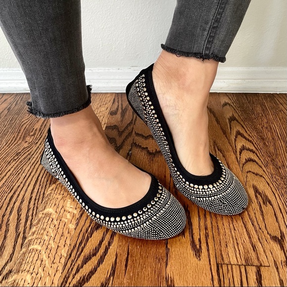Hush Puppies Chaste Studded Ballet Flats Black - Picture 3 of 13